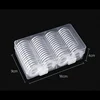 60Pcs Clear Transparent Coin Capsule Holder 33mm Round Boxed Coin Holder Plastic Storage Collectable Display Cases with capsules 3