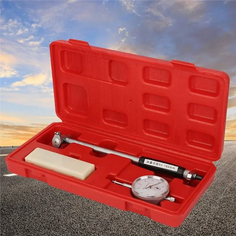 WF-50-160Mm 0.01Mm 다이얼 보어 게이지 정밀 스케일 홀 인디케이터 엔진 실린더 마이크로미터 측정 도구 테스터