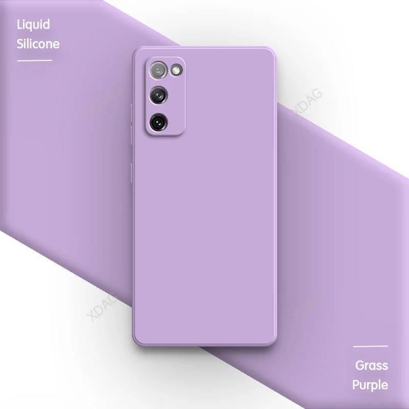 Sleek Soft Liquid Silicone Phone Case - Plain Candy Color Back Cover