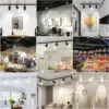 GU10 Track Light Set Track Lighting Wall Lamp Rail 220V Spot Lights Led Spotlight Fixture Clothing Store Shop Home Kitchen 6