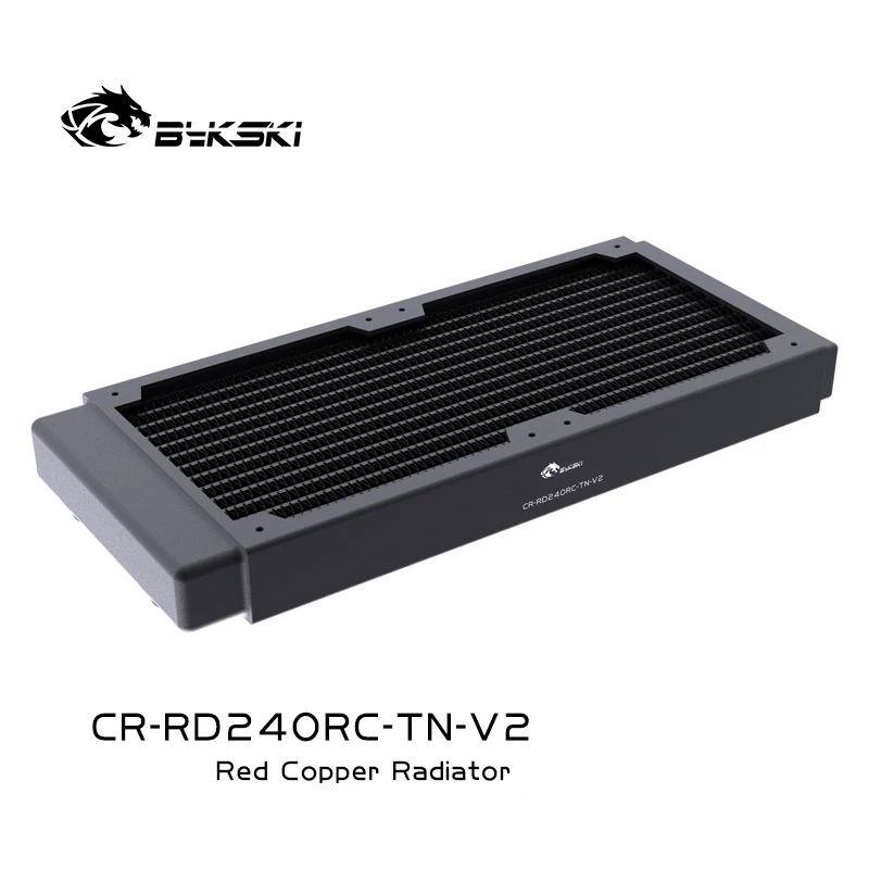 Bykski 30 mm Grosso Cobre 240 mm Computador Descarga de Água Líquido Trocador de Calor Única Linha Radiador para 12cm Ventiladores Cr-rd240rc-tn-v2 Ventiladores e resfriadores - Imagem 3