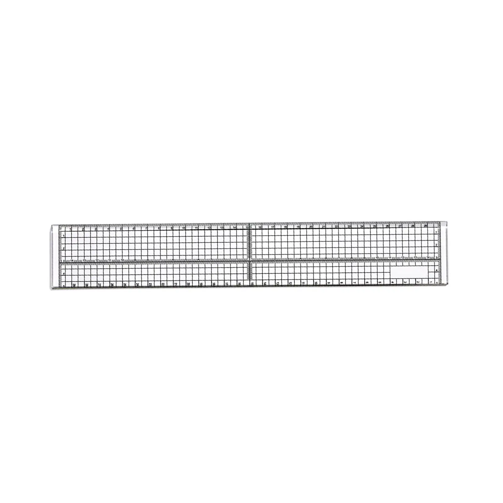 

30cm Sewing Cutting Ruler Easy Reading Portable Durable Transparent Ruler for Tailor Measuring Quilting Crafts Making DIY Tools
