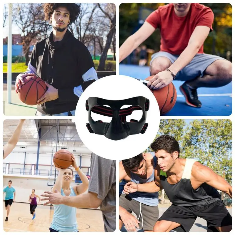 Basketball Nose Guard Adjustable Sport Face Shield Masque Face Masque Nose Guard For Men And Women Protector For Soccer And