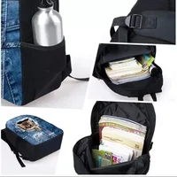 Anime kawaii Cartoon Stumble Guys Crash Party School Bag Kids Backpack Pencil Bag Kawaii Cartoon School Bag Mochila 3