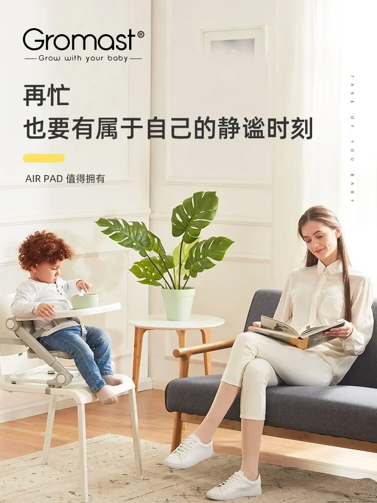 Baby Portable Dining Chair Foldable Children's Dining Table and Chair Multi-Functional Baby Eating Seat Outing