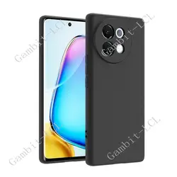 Durable Shockproof Silicone TPU Anti - Falling Phone Case in Soft Black for Vivo V40 Lite 5G (Black)