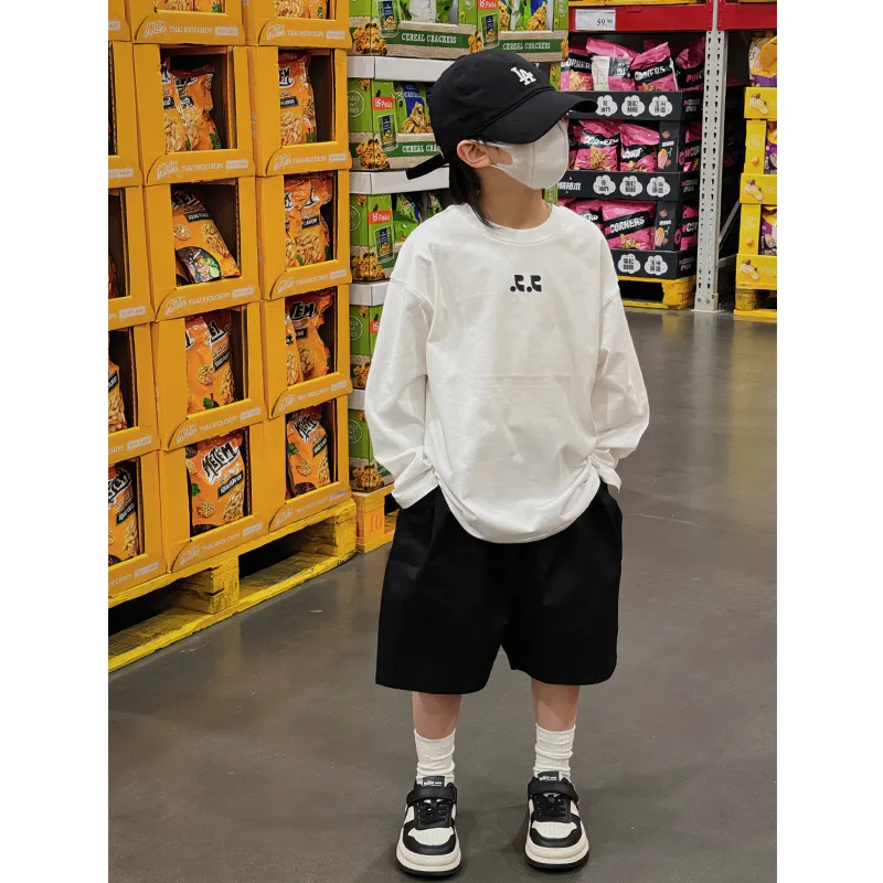 

Babies' Long Sleeve T-shirt 2024 New Spring Boys and Girls Long Sleeve T-shirt Top Fashion