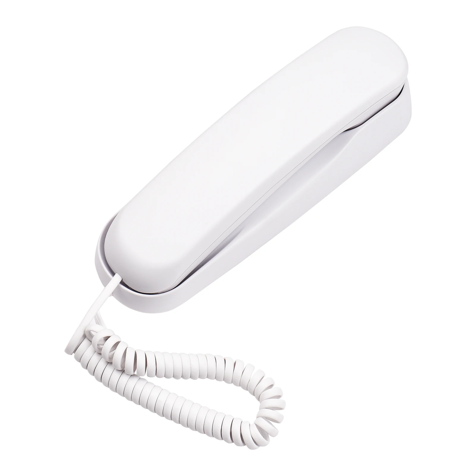 Compact Wall-Mountable Corded Landline Phone with Mute, Pause, and Redial Functions for Home, Hotel, or Office