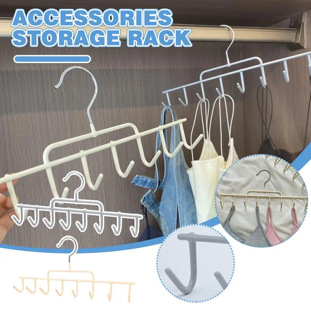 

Multifunctional Hanger Hook Women Storage Bra Hangers For Clothes Case Home Wardrobe Accessories Supplly Scarf Organizer K1Q7