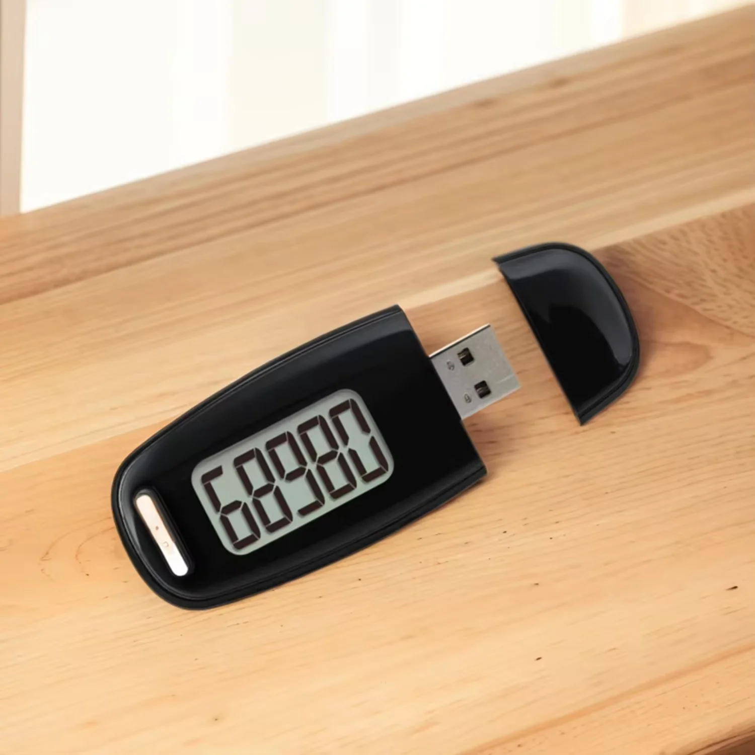 3D Pedometer Portable Digital Pedometer USB Rechargeable Electronic Pedometer with Clip and Strap Adults Seniors 2