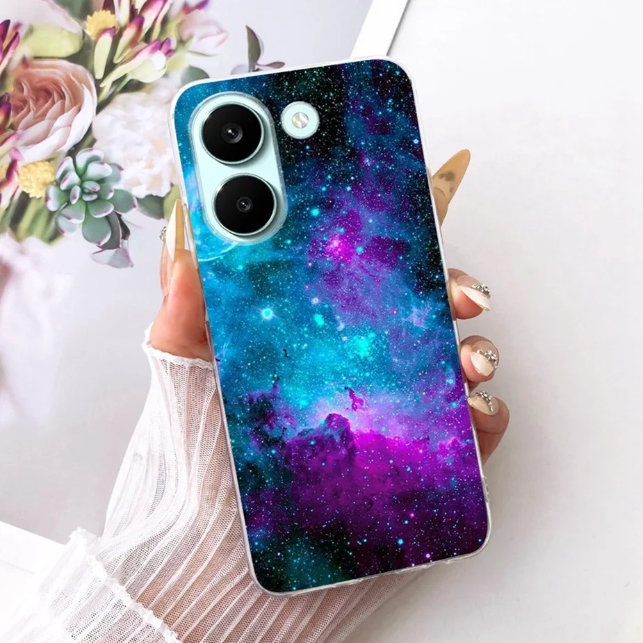 Colorful Flowers Painted Soft Slim Phone Case Cover