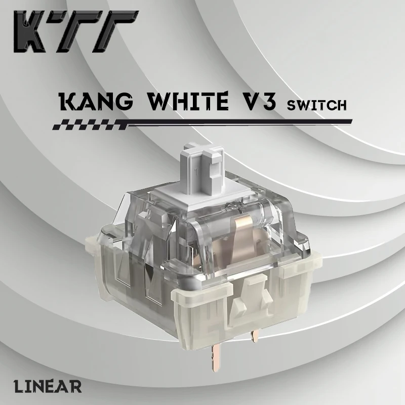 

KTT Kang White V3 Switches Mechanical Keyboard accessories Switch 3Pin Custom Cherry RGB SMD Gaming Compatible With MX Switch