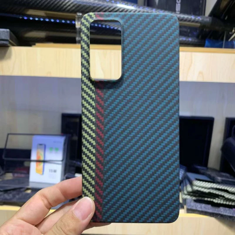 

For Xiaomi 12Lite Carbon Fiber Case Shockproof Phone Aramid Fiber Protective Case For XIAOMI 12Lite Phone Accessories
