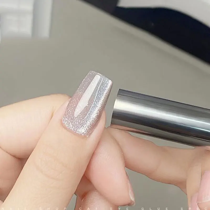 Magnetic nail art tools cat eye nail tool magnetic nail tools magnetic nail pen Double-Ended Flower Magnet Pen 3D Cat Eye Magnet Stick for Gel Varnish 1Pcs Strong Stick Multi-Function Nail Tools 13*0.8