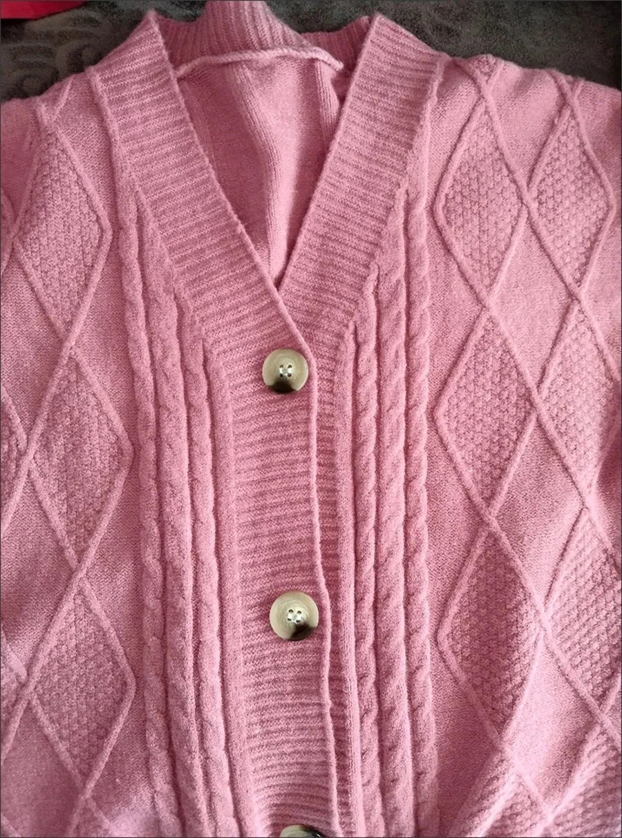 Winter Fall Mid Length Sweater Cardigan Loose Casual Soft Knitwears Coats Solid Color Woman Malhas Outwears New Long Sleeve Tops