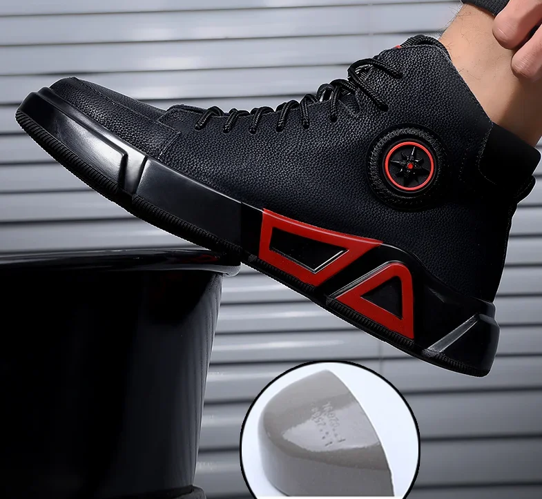 Luxury Designer High Waterproof Steel Toe Cap Work Safety Shoes Unbreakable Sneakers Winter Warm Snow Boots Men Shoes Motorcycle