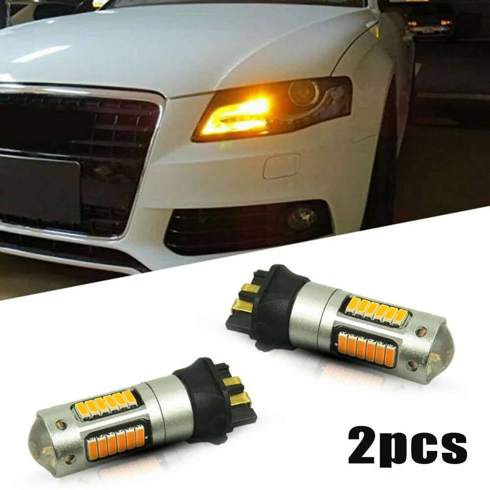 

2pcs Canbus Amber PW24W PWY24W LED Light Bulb For BMW Turn Signal / Daylight Running Light DRL Amber Yellow White
