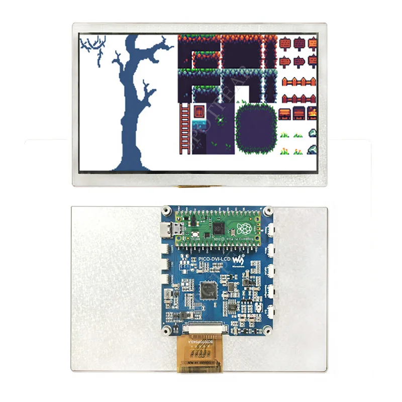 

Raspberry Pi Pico Display 7inch DVI LCD 10.1inch Screen 1024×600 Resolution IPS Display Panel