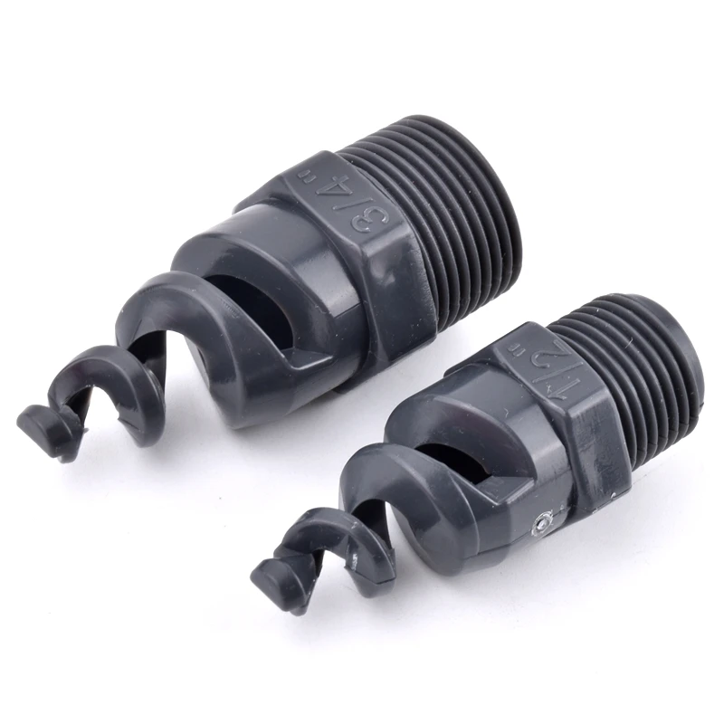 5Pcs 1/4~1 Inch UPVC Spiral Nozzle Spray Sprinkler Head for Garden Irrigation Aquarium Fish Tank garden sprinkler plants irrigation kits garden irrigation nozzle drip irrigation drip irrigation sprinklers garden sprayer nozzles