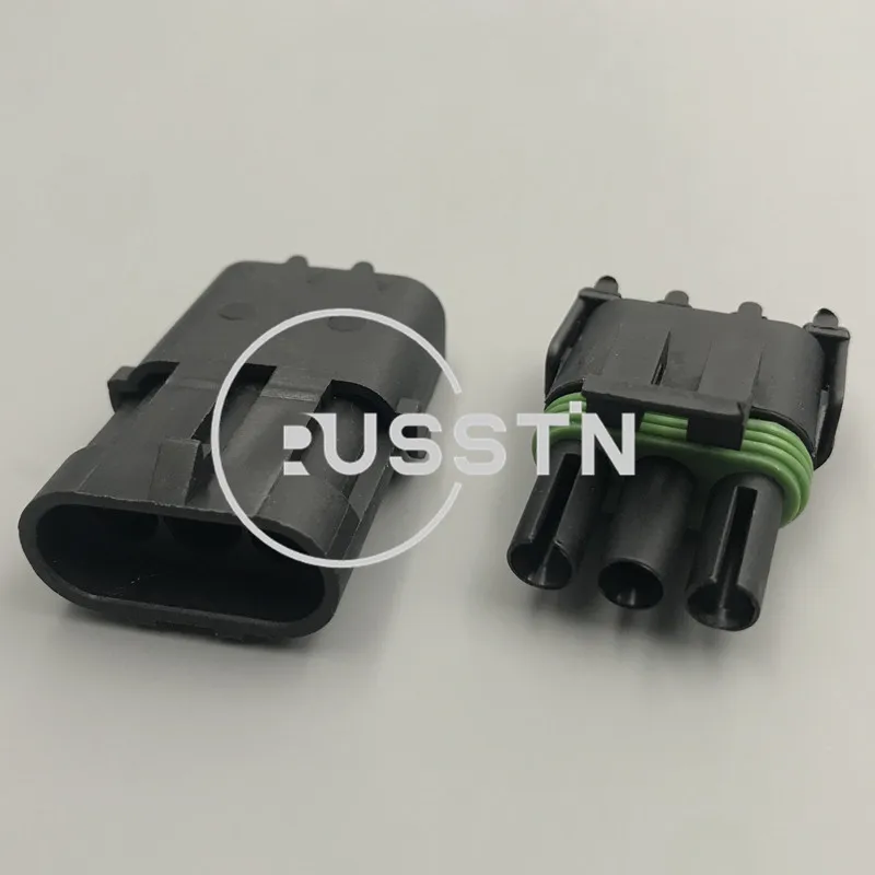 1 Set Connettore A 3 Fori Haltech Map Tps Presa Automobilistica Impermeabile Per Cablaggio Automatico 12015793 12010717