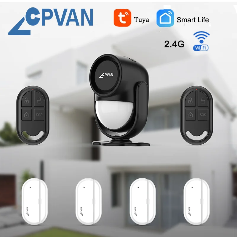 CPVAN Home Alarm System Wireless Wifi 2.4G Home Burglar security