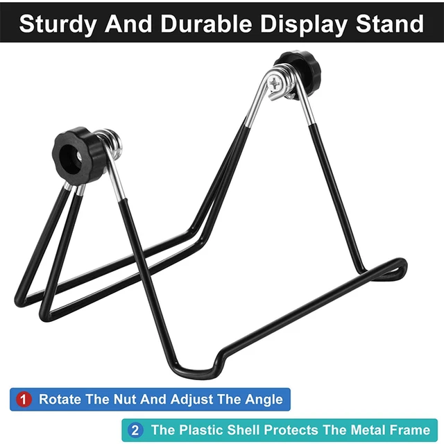 4PCS Plate Stands For Display Black Iron Easel Plate Holder Display Stands  Metal Frame Holder Stands For Pictures Photo Decors - AliExpress