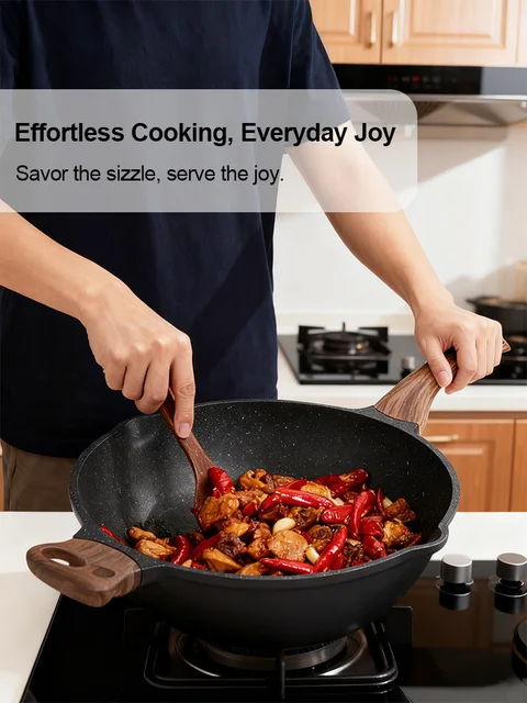 Sonifer SF-1107 Marble Wok Pan 32cm – 5.5L 5