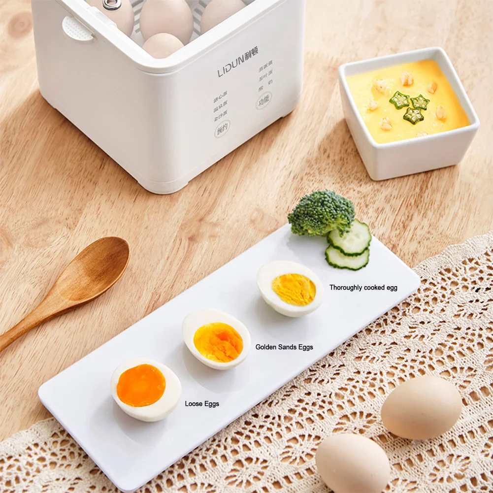 220V Smart Egg Cooker 300W Automatic Steamer Automatic Steamed Boil Breakfast Machine Reservation Soft Boiled Eggs Cooker 3