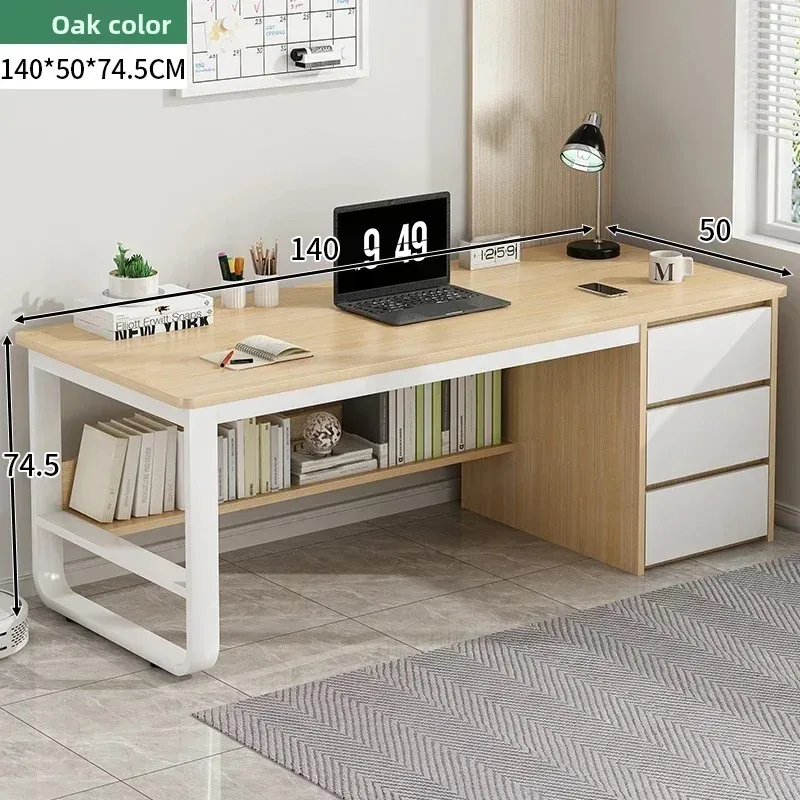 Scrivania Per Computer 80x40 Cm – Tavolo PC Con Supporto Monitor, Legno E Telaio In Metallo, Stile Industriale, Piedini Regolabili - 2