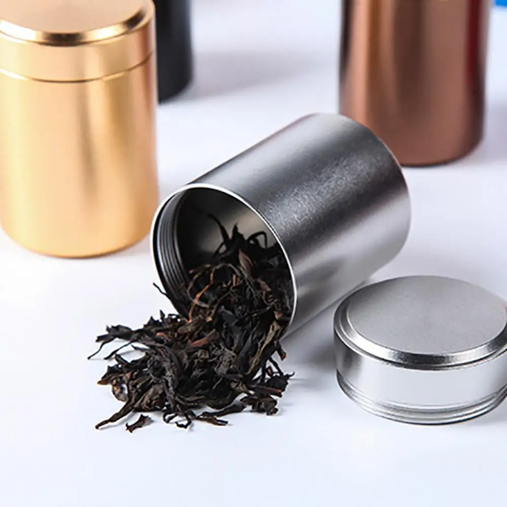 Sealed Container Storage 70ml Aluminum Herb Stash Jar Airtight Smell Proof Herbs Spices Moisture Proof Canister Jars Bottles