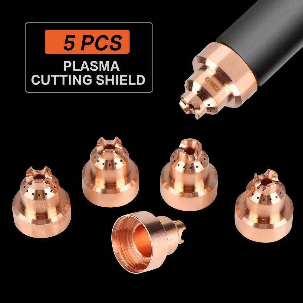 

5pcs 220818 Shield Cap Fits Plasma Nozzles Torch Tips Cutting Consumables 45XP Manufacturing And Metalworking DIY Accessories