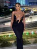 nibber Sexy Ruffles Dress Woman Irregular Strapless Summer Trend Backless Spaghetti Straps Thin Chic Party Skinny Slim Vestidos 1