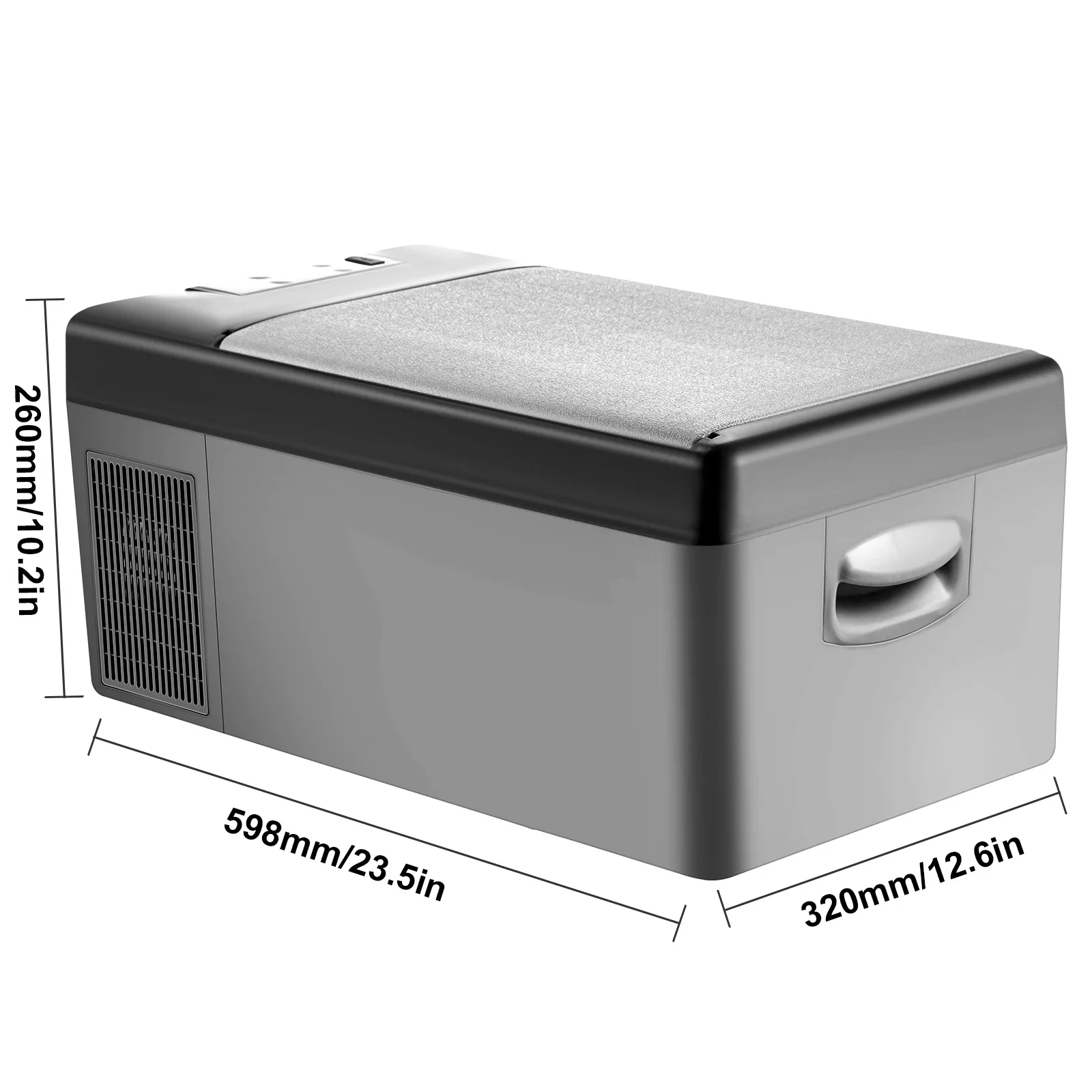 Portable Car Freezer 15L Portable Refrigerator Freezer Dual Storage Zone Camping Car for and Home Use