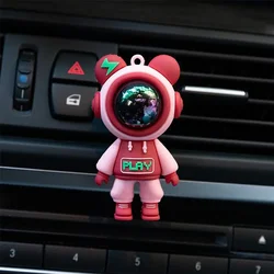 Astronaut Cartoon Car Air - Freshener Aromatherapy Clip (Red)