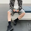 Summer Gym Fitness Sports Mens Cotton Shorts Ragged Cutoff Shorts Casual Training Hip Hop Running Loose Basketball Short Pants 5