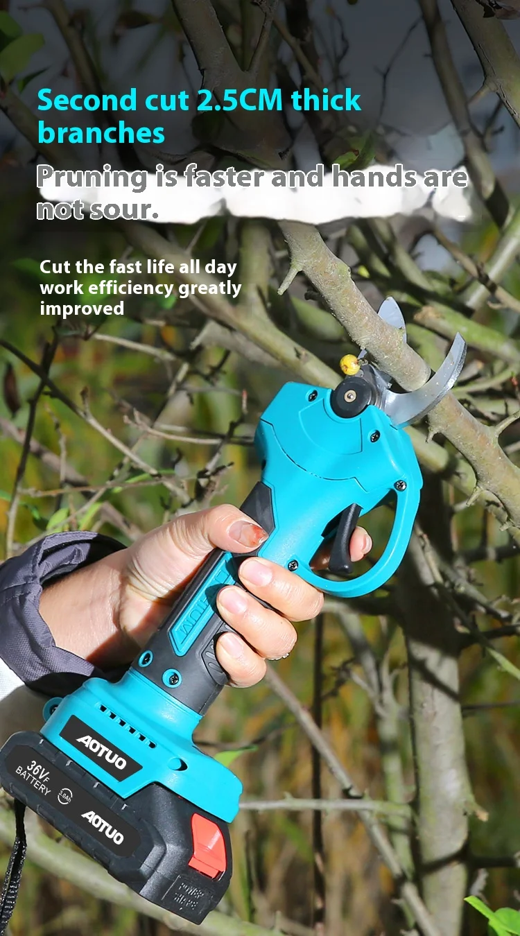 Electric Chain Saw Pruning Cutter Long Pole Chainsaw Garden Pruner Shears By DIY