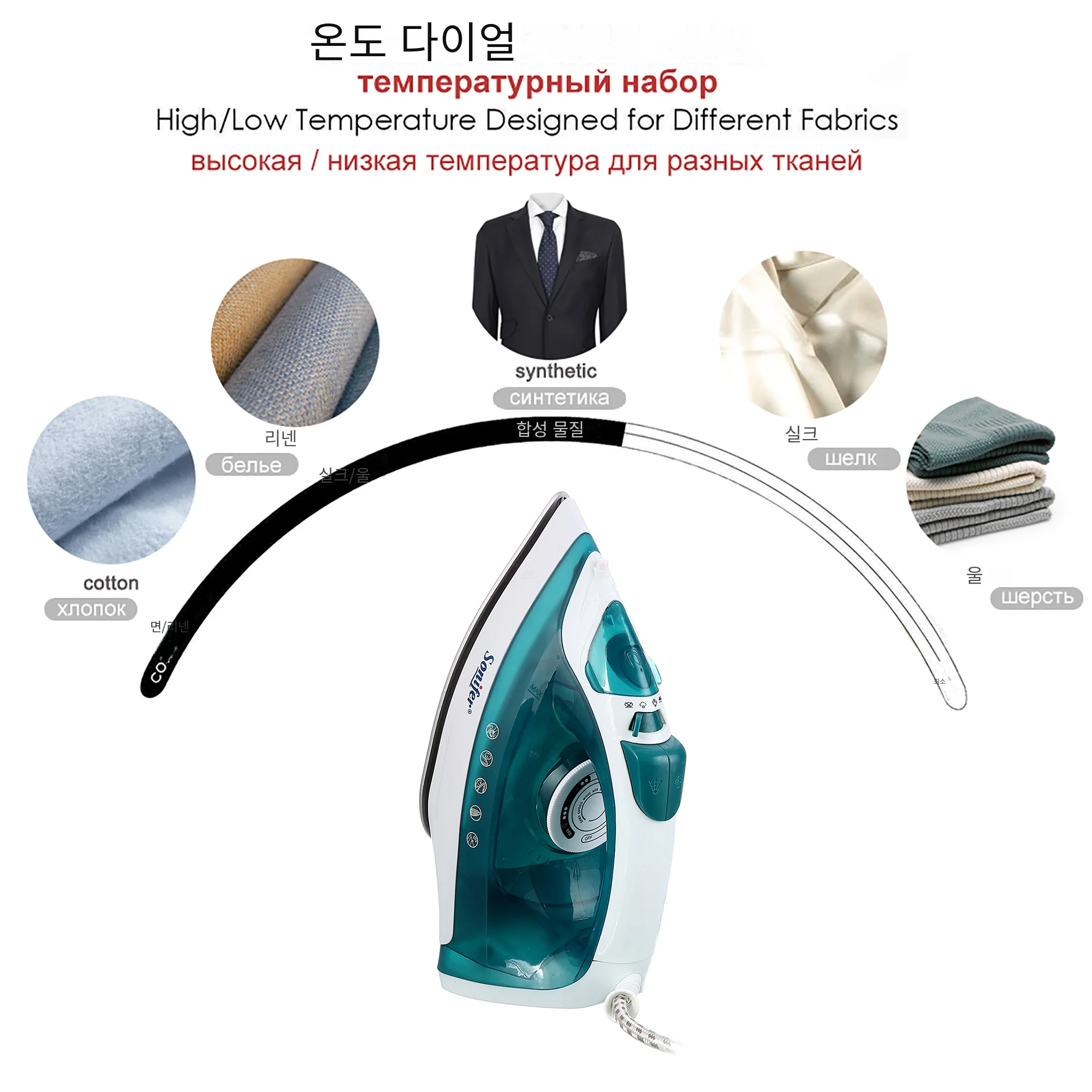 편리하고 강력한 기능의 휴대용 다리미