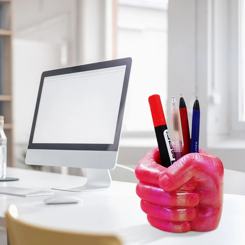 

Fist Pen Holder Epoxy Resin Mold for Making Pen Holders Cosmetic Brush Storage Jars Corrosion Resistance Easy to Clean