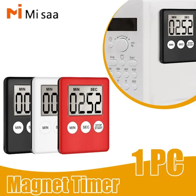 Square-Cooking-Timer-Magnet-Timer-Count-Up-Countdown-Alarm-Clock-Magnet ...