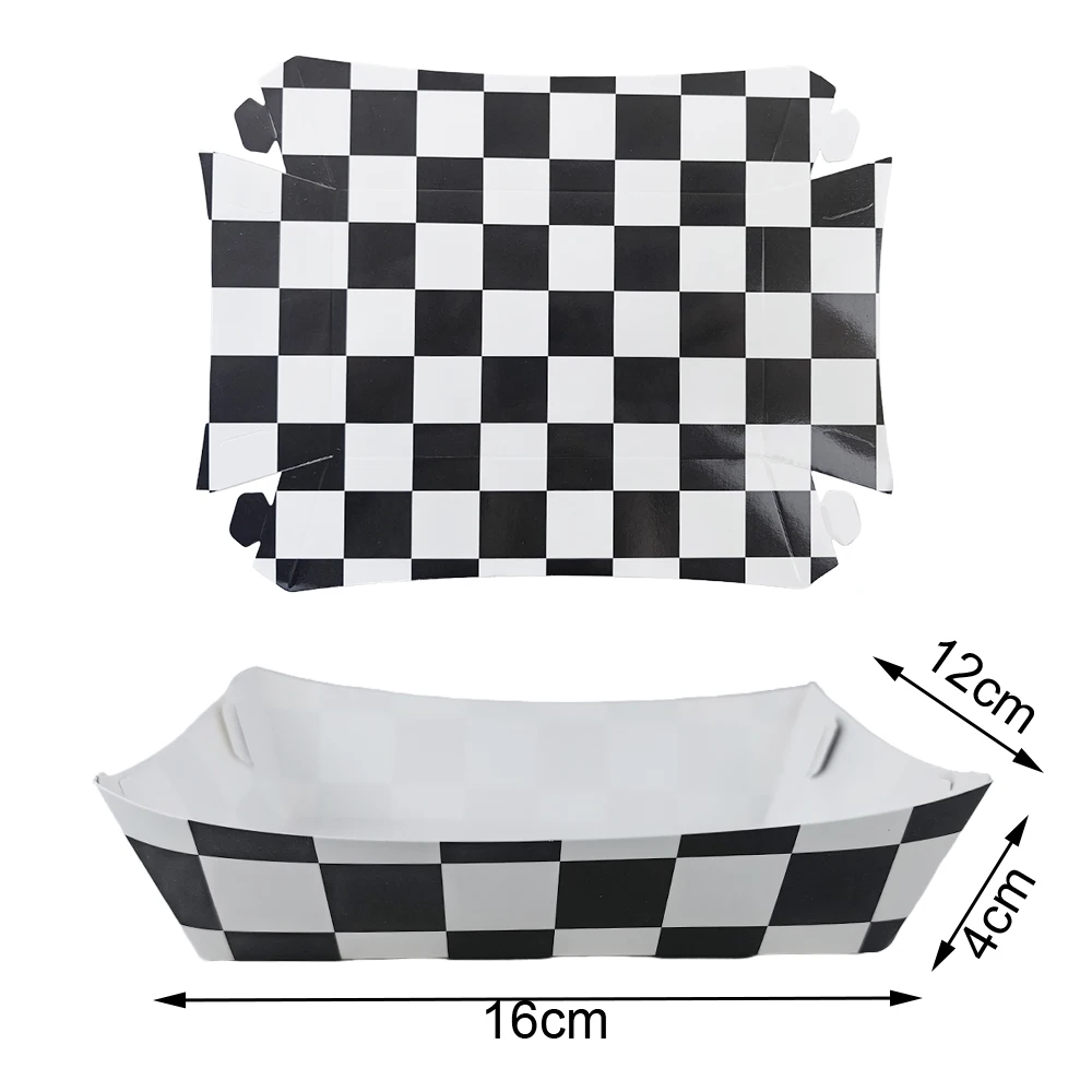 Vibrant Disposable Paper Food Trays