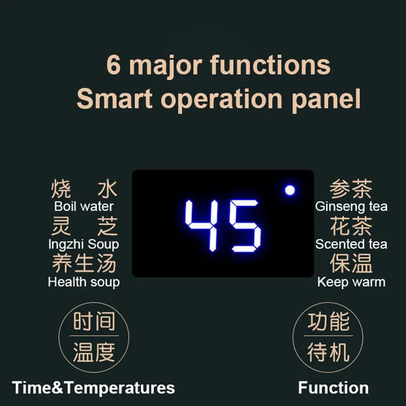 Health Pot Multifunction Electric Kettle With Temperature Control Water Boiler 600ml Mini Electric Kettle Smart Portable Tea Pot 2