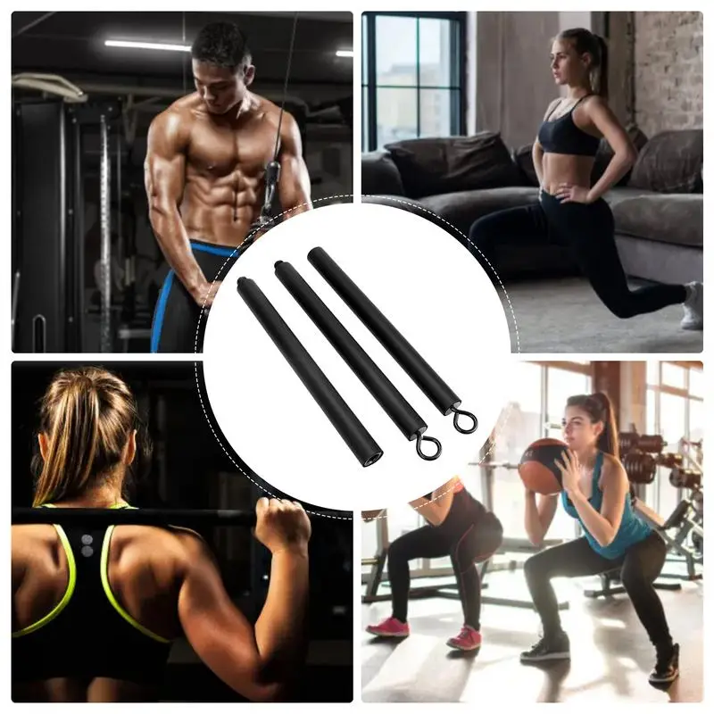 Metal Fitness Resistance Bar Wise Fit Iron Bar Workout Pilates Set Portable Home Exercise Accessory Resistances Tube for sports