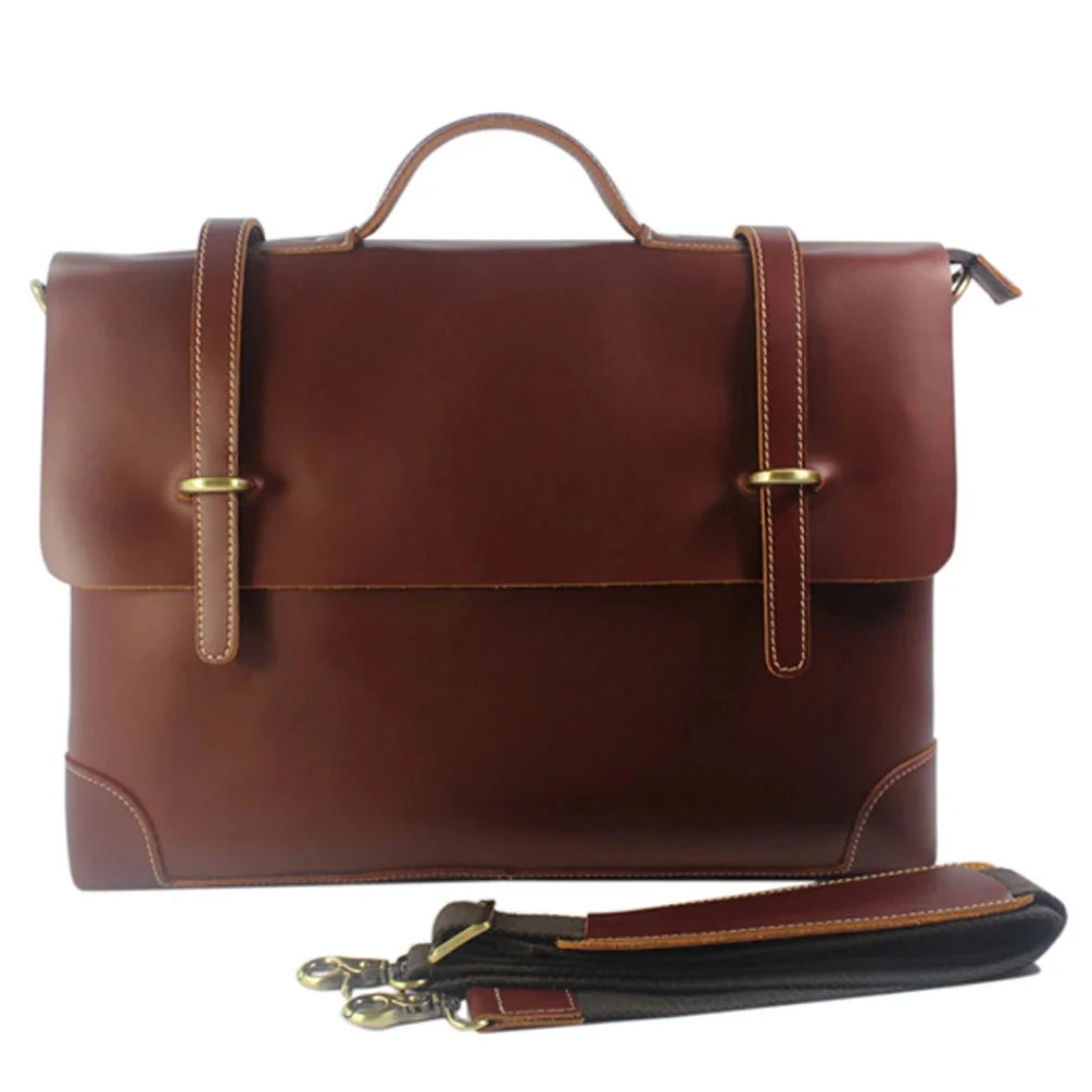 

Высококачественный мужской портфель из натуральной кожи, портфель, деловая сумка-тоут, деловой Атташе для ноутбука 14 дюймов, документов M022