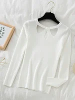 2026 Fashion Hollow Out Women Sweaters Spring Autumn Tops Slim Women Pullover Knitted Sweater Basic Solid Jumper Soft Warm Pull - Image 5