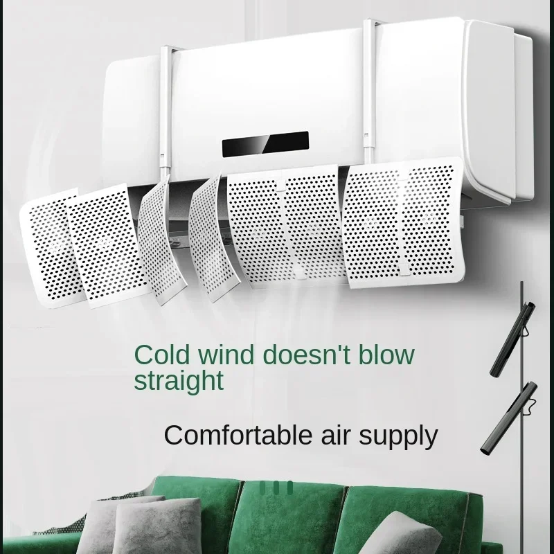 Air Conditioner Wind Deflector Windshield Baffle Cover Wall Mounted for Air Conditioning Outlet
