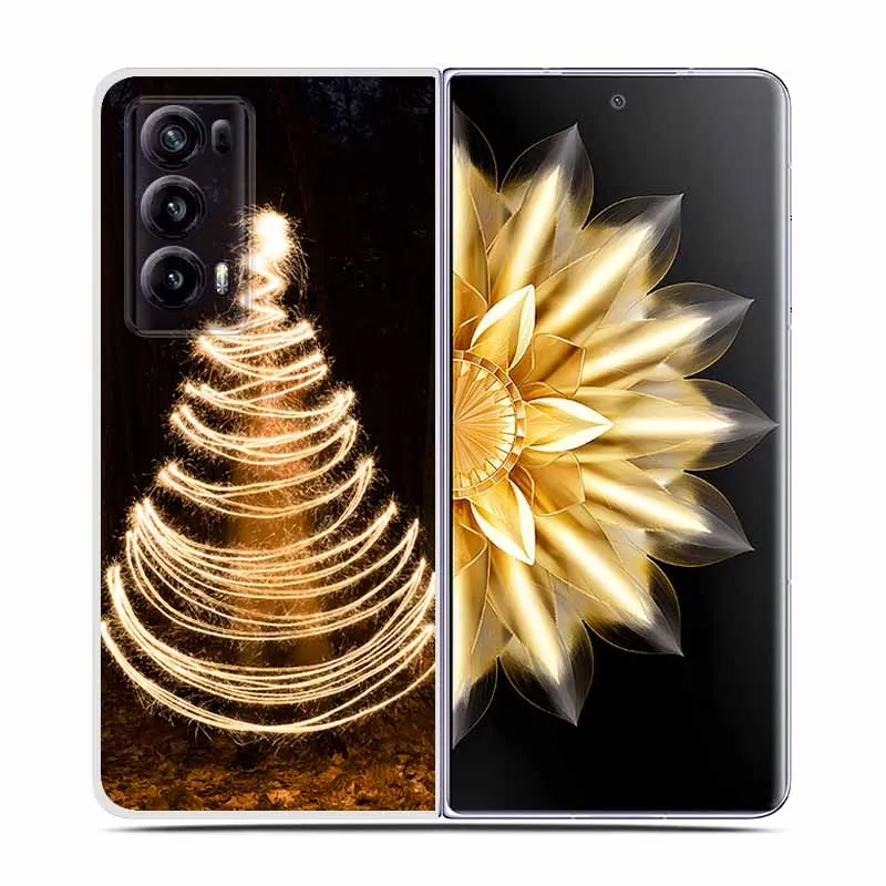 Christmas Cute Clear Hard Plastic Back Cover - Cartoon Design