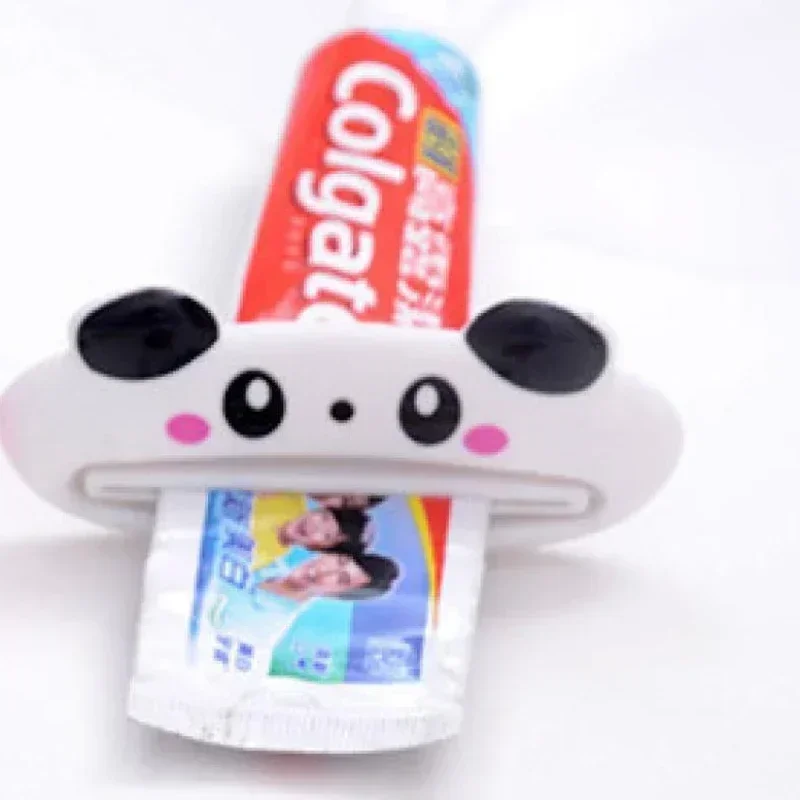 Adorable Cartoon Rolling Toothpaste Dispenser and Tube Holder Clips
