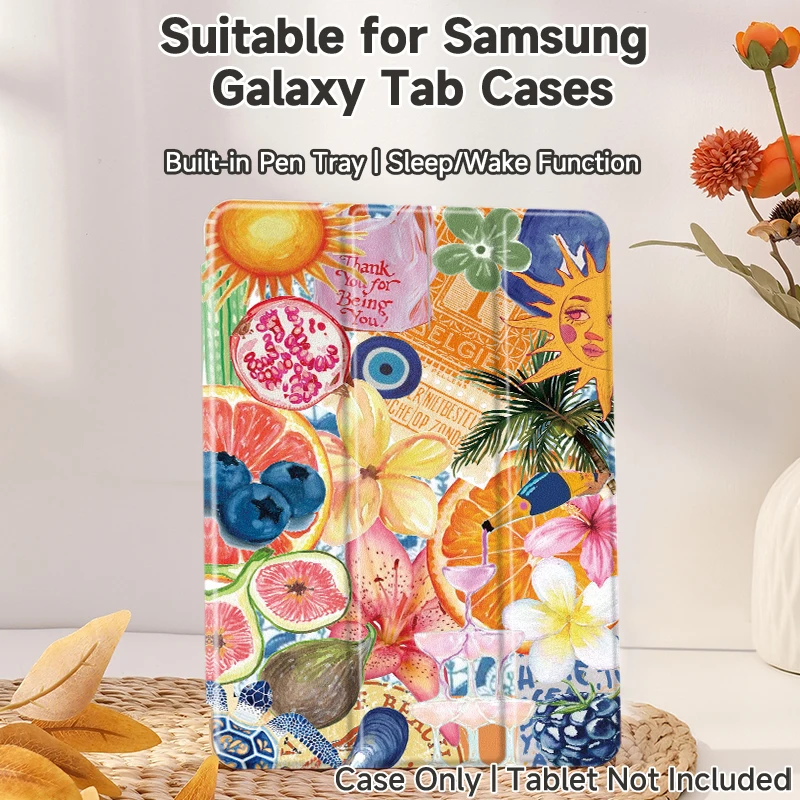 Tri-Fold Bracket Protective Tablet Cover, 8.7-12.4 Inch