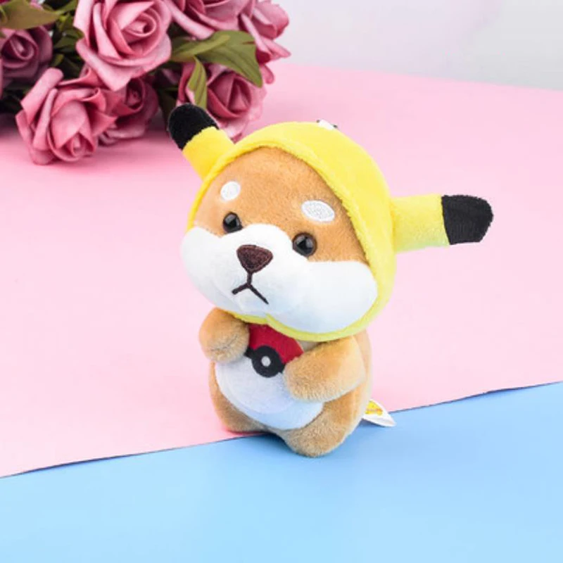 

8CM Cute Monster Keychain Simulation Lovely Keychain Ladies Bag Plush Toy Doll Fluffy Student Backpack Lover Pendant Gift