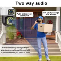 Caméra de surveillance WiFi 4K 8MP, caméra IP PTZ extérieure à double objectif, suivi automatique, audio vidéo, ONVIF, caméra de sécurité CCTV YOOSEE 2